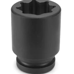 Grey Pneumatic 1" Drive x 1-1/8" Standard Impact Socket - 8 Point 4536S