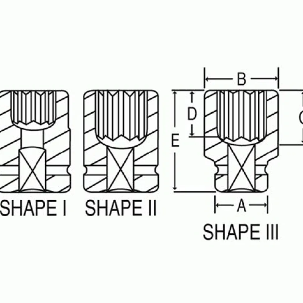 Grey Pneumatic 3/4" Drive x 1-7/16" 12-Point Standard Length Impact Socket (SAE) 3146R