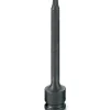 Grey Pneumatic 3/8" Drive x T40 Star 6 Length Impact Socket 11406T