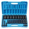 Grey Pneumatic 24 Piece 1/2" Drive Deep Length Impact Socket Set (SAE) 1324D
