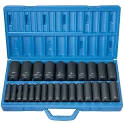 Grey Pneumatic 26 Piece 1/2'" Drive Deep Length Impact Set (Metric) 1326MD