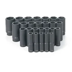 Grey Pneumatic 26 Piece 1/2'" Drive Deep Length Impact Set (Metric) 1326MD