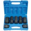Grey Pneumatic 7 Piece 1" Drive 6-Point Standard & Deep Length Impact Socket Set (SAE & Metric) 9007