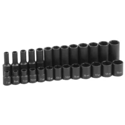 Grey Pneumatic 26 Piece 3/8" Drive Standard and Deep Length Impact Set (Metric) 1226M