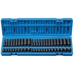 Grey Pneumatic 48 Piece 1/4" Drive Standard & Deep SAE & Metric Master Set 9748