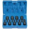 Grey Pneumatic 9 Piece 3/8" Drive Star Standard Length Impact Socket Set 1200T