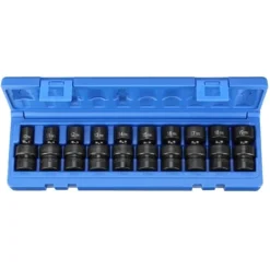 Grey Pneumatic 10 Piece 3/8" Drive Standard Length Universal Set (Metric) 1210UM