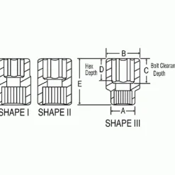 Grey Pneumatic 10 Piece #5 Spline Drive 6-Point Standard & Deep Length Impact Socket Set (SAE & Metric) 9260
