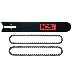 ICS 16" ProFORCE4 Replacement Guidebar for 695F4 Concrete Chainsaw w/ (2) 16" PowerGrit Diamond Chain 635701 & 537764