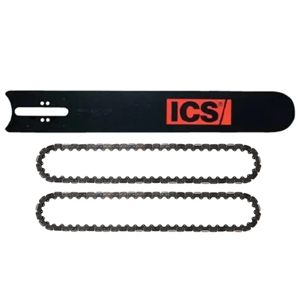 ICS 16" ProFORCE4 Replacement Guidebar for 695F4 Concrete Chainsaw w/ (2) 16" PowerGrit Diamond Chain 635701 & 537764