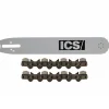 ICS 14" TWINMAX Replacement Guidebar for 680GC Concrete Chainsaw w/ (2) 14" FORCE3 Diamond Chains 635697 & 584292