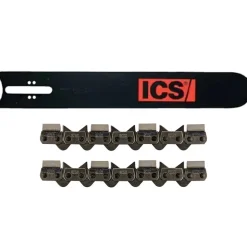 ICS 12" TWINMAX Replacement Guidenar for 680GC Concrete Chainsaw w/ (2) 12" FORCE3 Premium Diamond Chain 632194 & 584298