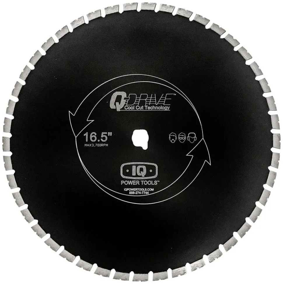 iQ 16.5" Q-Drive Arrayed Segmented Combination Diamond Blade w/ Silent Core MX16-125-QD-KP