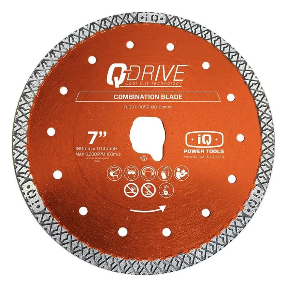 iQ 7" Q-Drive Combination Diamond Blade (for use with iQ228CYCLONE) T07-005P-QD-CB