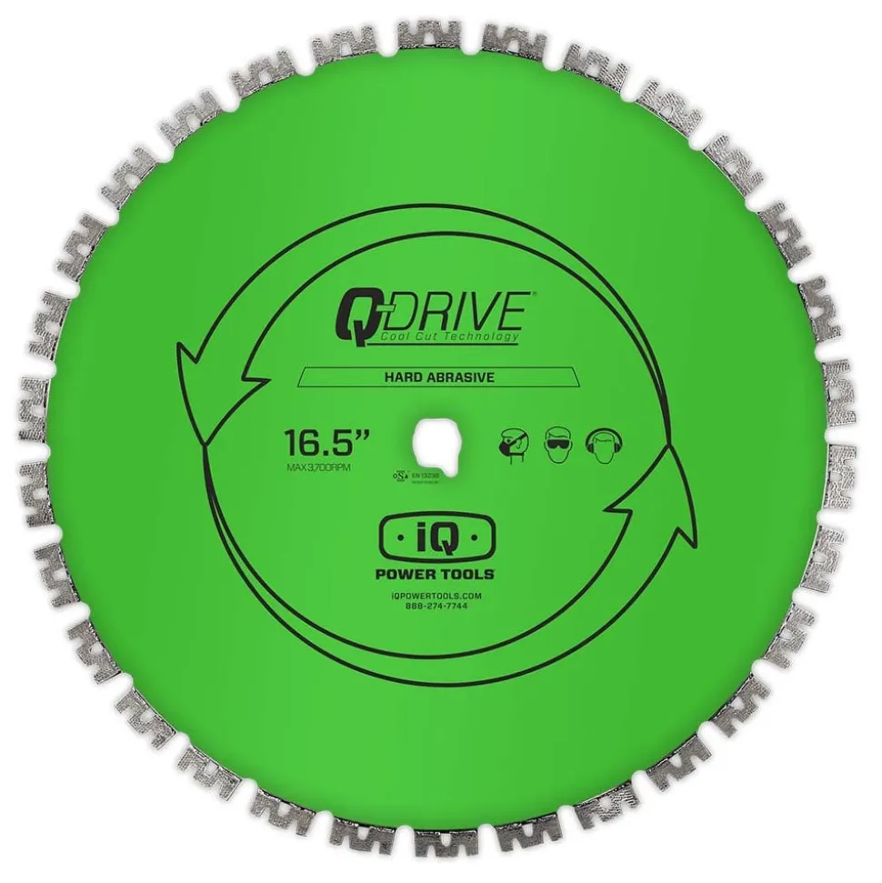 iQ 16.5" Q-Drive M-Segment Aggressive Aggregate Diamond Blade MX16-118-QD-MX