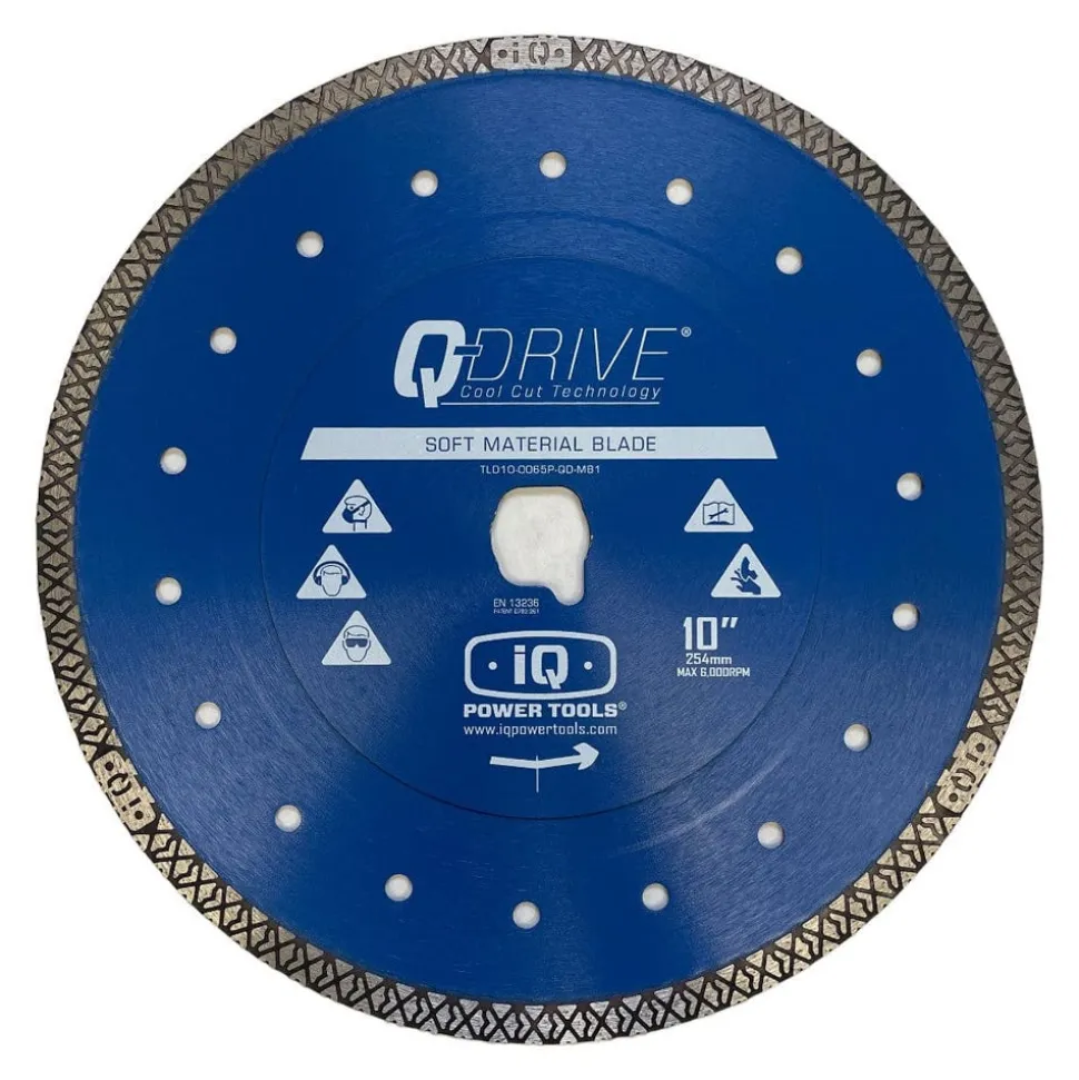 iQ 10" Q-Drive Soft Material Diamond Blade (for use with iQTS244) T10-060P-QD-MB1