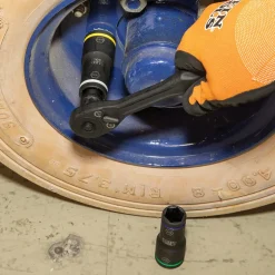 Klein Heavy Duty Flip Impact Socket Set, SAE, 8-Piece 65618