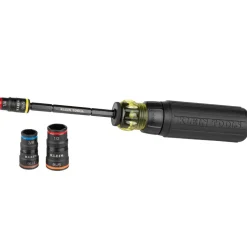 Klein 7-in-1 Impact Rated Flip Socket Set w/ Ratcheting Handle 32910RCHT