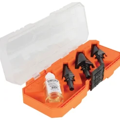 Klein Premium Electrician's 3/8-Inch Hex Step Bit Set, 3 Piece KTSBSPRO