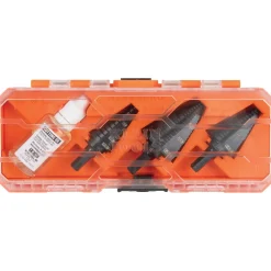 Klein Premium Electrician's 3/8-Inch Hex Step Bit Set, 3 Piece KTSBSPRO