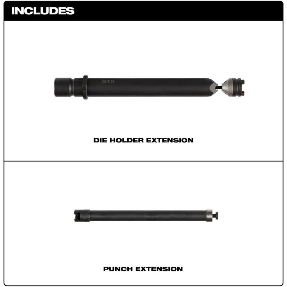M12 FUEL 16 ga Nibbler Die Holder Extension 49-72-0152