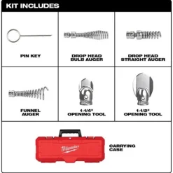 Milwaukee 1-1/4 - 2" Head Attachment Kit for Milwaukee 5/8" Sectional Cable 48-53-3820
