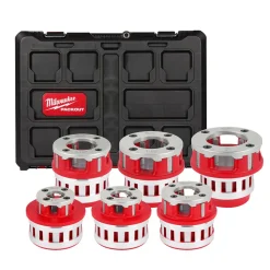 Milwaukee 1/2" - 2" High Speed NPT 12R Pipe Threading 6 Head Kit (700) 48-36-1060