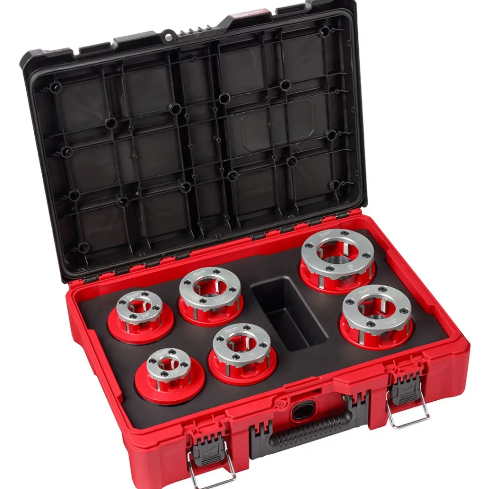 Milwaukee 1/2" - 2" High Speed NPT 12R Pipe Threading 6 Head Kit (700) 48-36-1060