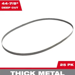 Milwaukee 44-7/8" 10 TPI Bandsaw Blades 25pk 48-39-0505