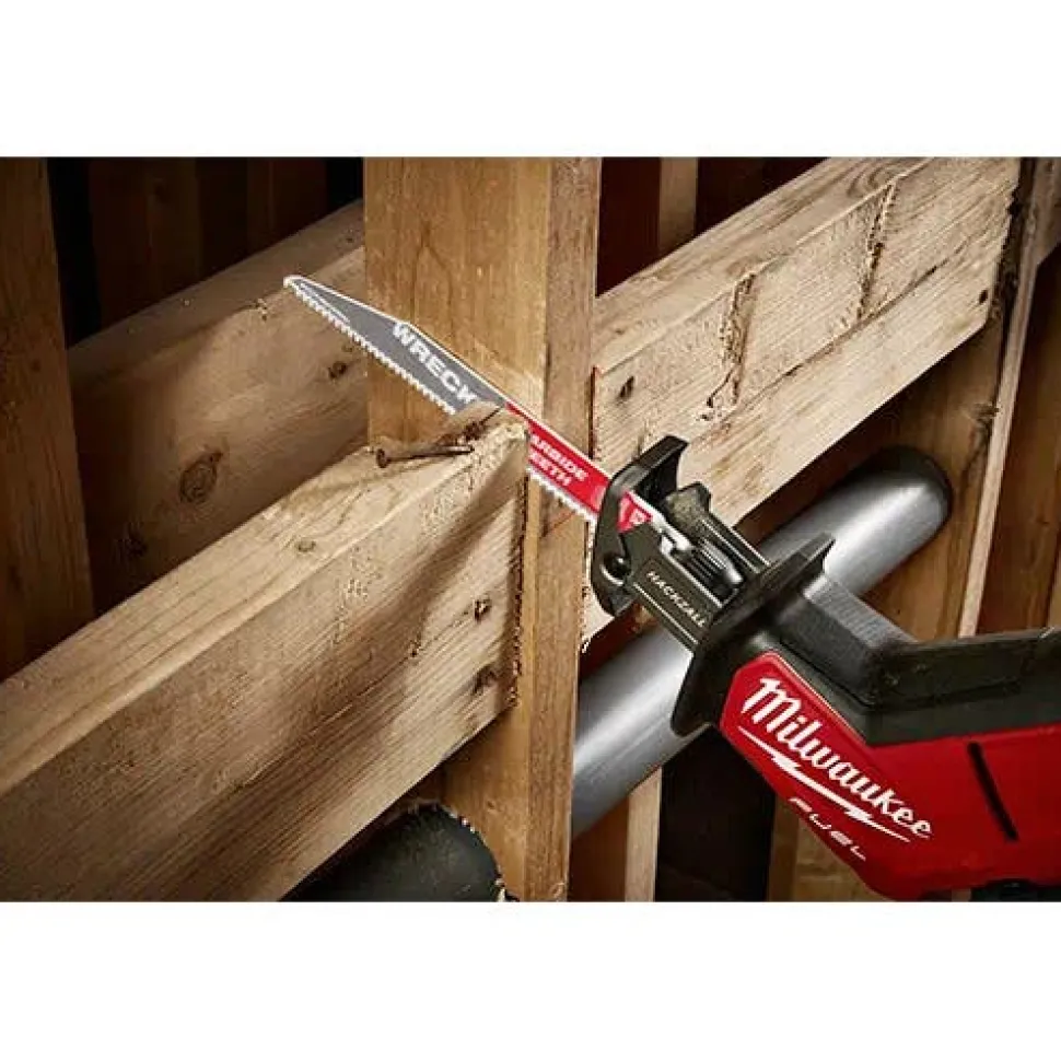 Milwaukee 9" 6 TPI Carbide Wrecker SAWZALL Blades Demo (5 Pack) 48-00-5542