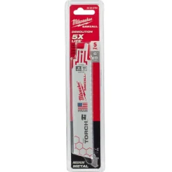 Milwaukee 6" 18 TPI Torch Sawzall Blades (5 Pack) 48-00-5784