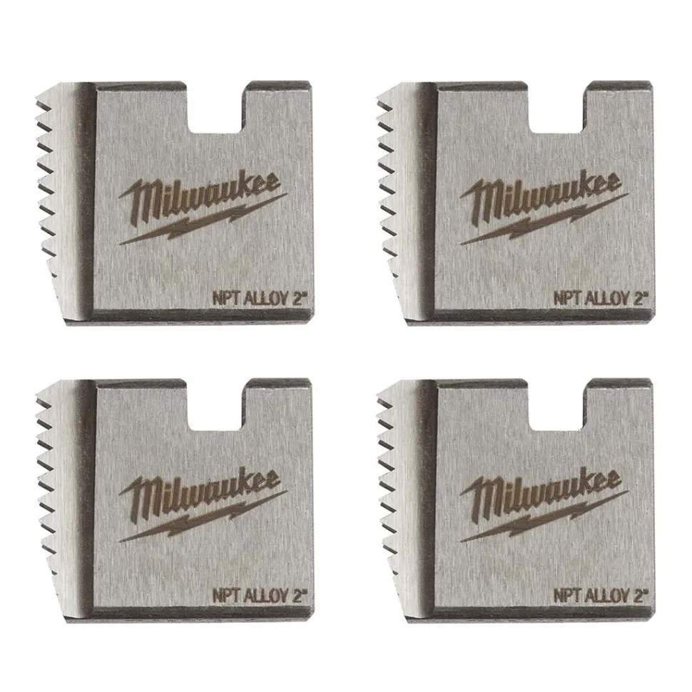 Milwaukee 2" Alloy NPT Portable Pipe Threading Dies (Set of 4) 48-36-1106