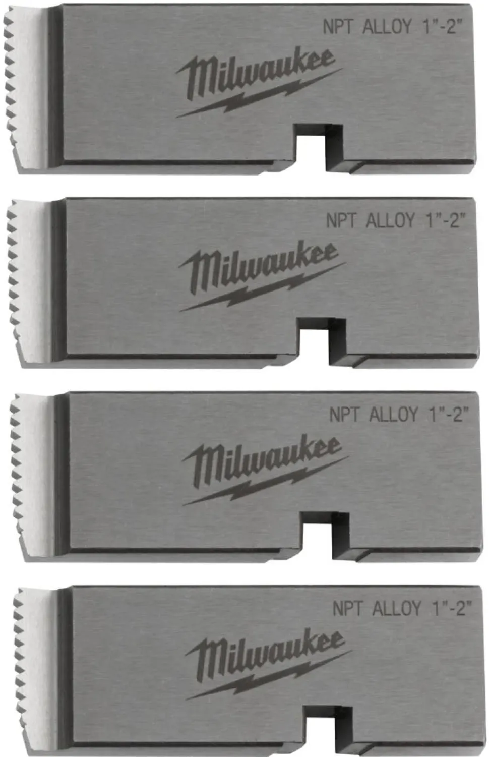 Milwaukee 1"-2" ALLOY NPT Universal Pipe Threading Dies 48-36-1202
