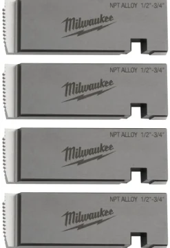 Milwaukee 1/2"-3/4" ALLOY NPT Universal Pipe Threading Dies 48-36-1201