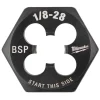 Milwaukee 1/8"-28 BSP 1-Inch Hex Threading Die 49-57-5390