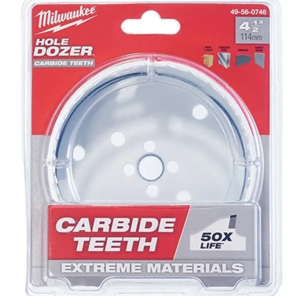 Milwaukee 4-1/2" Carbide Teeth Hole Dozer Hole Saw 49-56-0746