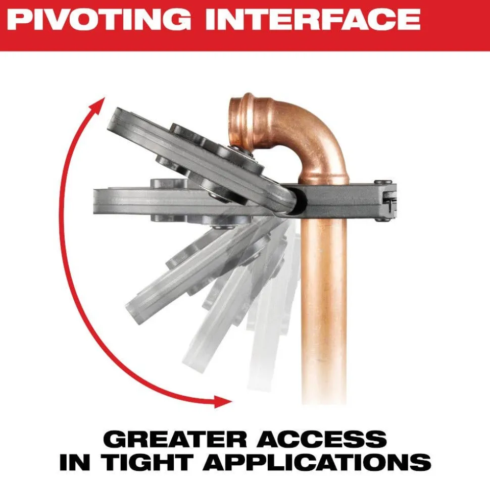 Milwaukee 2-1/2" CTS-V Pivoting Press Ring for M18 FORCE LOGIC Press Tools 49-16-2656X