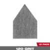 Milwaukee 120 Grit Mesh Sanding Sheet for M12 FUEL Orbital Detail Sander 12pk 48-80-5120