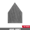 Milwaukee 400 Grit Mesh Sanding Sheet for M12 FUEL Orbital Detail Sander 12pk 48-80-5400