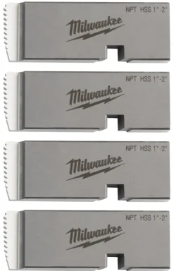 Milwaukee 1"-2" HIGH SPEED FOR STAINLESS NPT Universal Pipe Threading Dies 48-36-1206