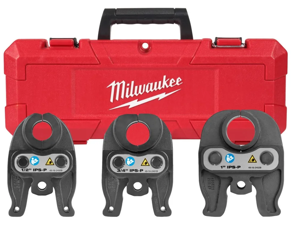 Milwaukee 1/2"-1" IPS-P Black Pipe Press Jaw Kit For M12 FORCE LOGIC Press Tool 49-16-2496