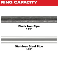 Milwaukee 1-1/4" IPS-P Black Pipe Pivoting Press Ring for M18 FORCE LOGIC Press Tools 49-16-2653BX
