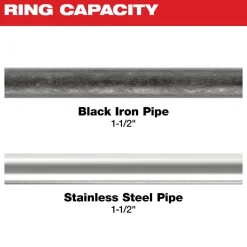 Milwaukee 1-1/2" IPS-P Black Pipe Pivoting Press Ring for M18 FORCE LOGIC Press Tools 49-16-2654BX