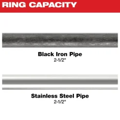Milwaukee 2-1/2" IPS-P Black Pipe Pivoting Press Ring for M18 FORCE LOGIC Long Throw Press Tool 49-16-2656BX