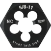 Milwaukee 5/8"-11 NC 1-7/16" Hex Threading Die 49-57-5369