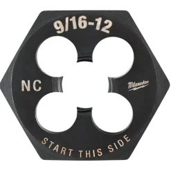 Milwaukee 9/16"-12 NC 1-7/16" Hex Threading Die 49-57-5365