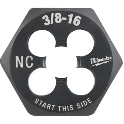 Milwaukee 3/8"-16 NC 1-Inch Hex Threading Die 49-57-5348