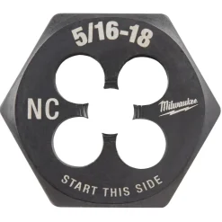 Milwaukee 5/16"-18 NC 1-Inch Hex Threading Die 49-57-5342