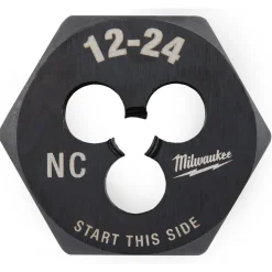 Milwaukee 12-24 NC 1-Inch Hex Threading Die 49-57-5330