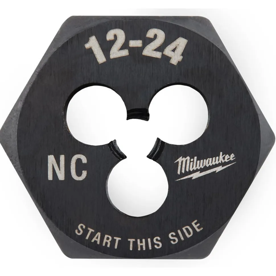 Milwaukee 12-24 NC 1-Inch Hex Threading Die 49-57-5330